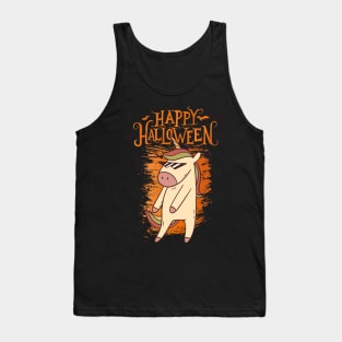 Halloween Happy Halloween Funny Unicorn Costume Tank Top